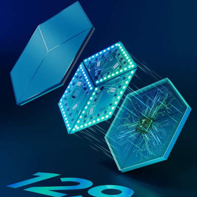 Đèn LED lục giác lắp ghép Govee Glide Hexagon Light Panels Ultra H606A | Ánh sáng đa diện siêu việt