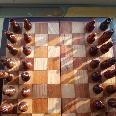 Bộ bàn cờ vua gỗ gỗ cao cấp 