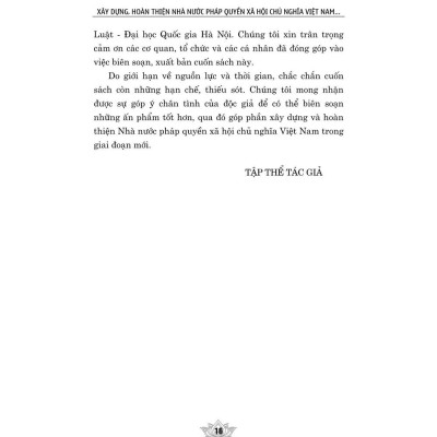 Xây dựng, hoàn thiện nhà nước pháp quyền xã hội chủ nghĩa Việt Nam. Giai đoạn mới, yêu cầu mới - bản in 2024