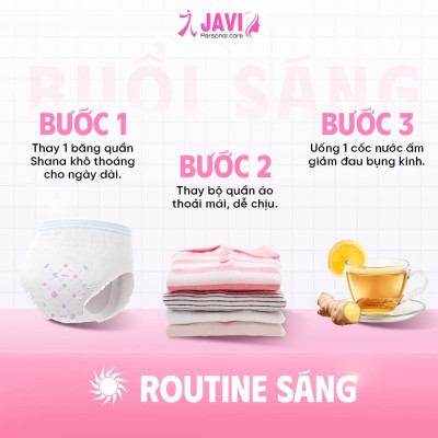 Combo 6 gói Băng vệ sinh Quần Shana Freesize Siêu mềm Siêu thấm Kháng khuẩn, Chống tràn