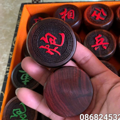 Quân cờ tướng gỗ trắc kt 4.5 dầy 1.6cm 