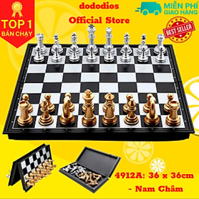Cờ vua nam châm cao cấp dododios 36x36cm - Hàng chính hãng
