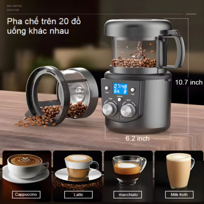 Máy rang hạt cà phê công nghệ gia nhiệt không khí . Thương hiệu Mỹ cao cấp Cafemasy CCR-305D. HÀNG CHÍNH HÃNG