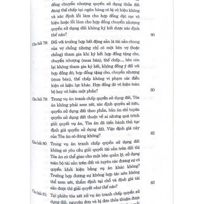 100 câu hỏi giải quyết tranh chấp về đất đai tại Tòa án