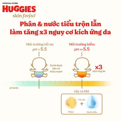 Combo 3 Tã/bỉm dán Huggies Skincare Super Jumbo M76+3/L68/XL60/XXL54