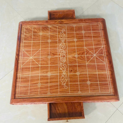 Bàn cờ tướng bằng gỗ hương đá siêu đẹp không quân 