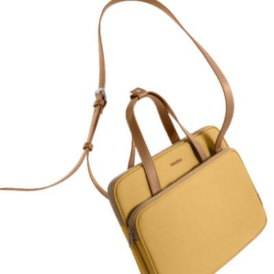 Túi Đeo Chéo dành cho Macbook 13”/14”, Ultrabook 13″ TOMTOC (USA) Premium Theher Shoulder Bag - H22C1 - Hàng Chính Hãng