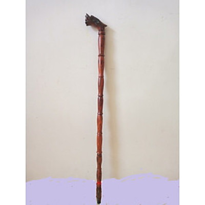 Dụng cụ Gậy batoong gỗ trắc đầu rồng cho người già