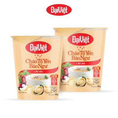 Cháo Tổ Yến Bào Ngư Thịt Bằm - Đại Việt – Ăn Liền – Ly 50gr - Thùng 24 Ly