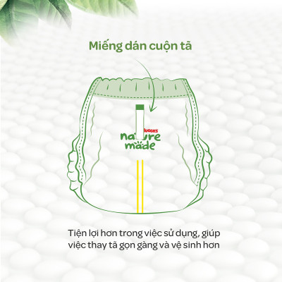 Combo 3 gói tã dán Huggies Nature Made size L54 miếng Vaca Baby House