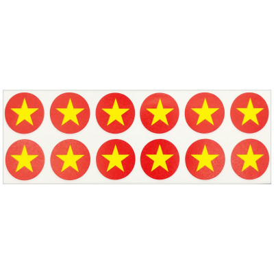 Bộ 5 Sticker Hình Lá Cờ Việt Nam - HFP 2