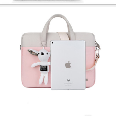 Túi chống sốc dành cho laptop macbook kèm gấu bông siêu cute đáng yêu