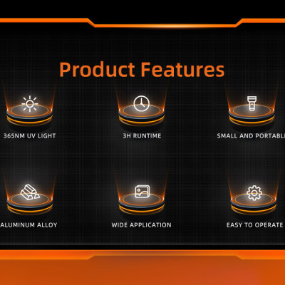 Đèn pin sạc cầm tay nhỏ gọn chiếu tia UV Superfire Z01 sử dụng bước sóng 365nm thông dụng