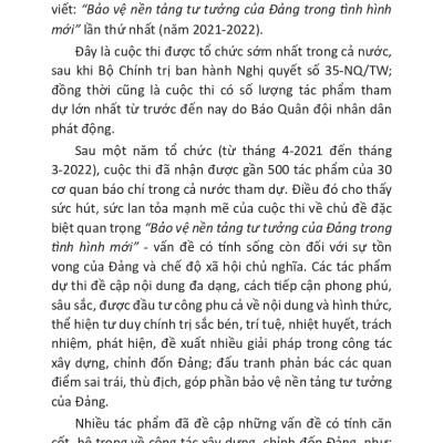 Bảo Vệ Nền Tảng Tư Tưởng Của Đảng Trong Tình Hình Mới