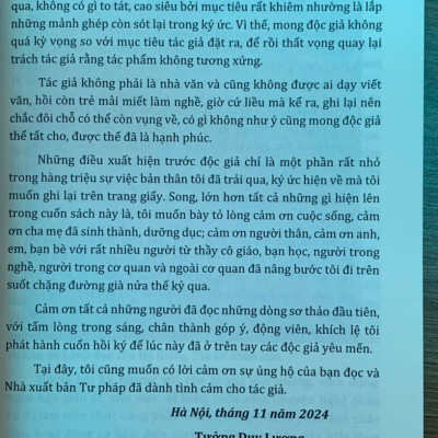 Chuyện nghề phán xử- những dòng chảy của ký ức