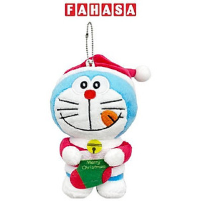 Móc Khóa Thú Bông Doraemon Giáng Sinh 1