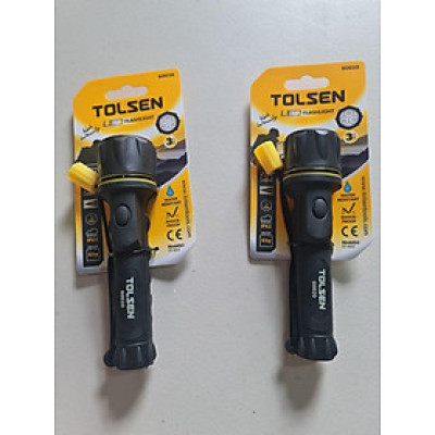 ĐÈN PIN CÁN BỌC NHỰA 3 LED DÙNG PIN TOLSEN 60020 - HÀNH CHÍNH HÃNG