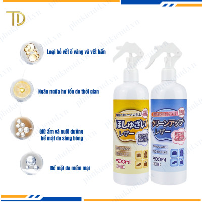 Dung dịch vệ sinh túi da, chai vệ sinh Sofa, chai vệ sinh nội thất bảo vệ da chống nấm mốc