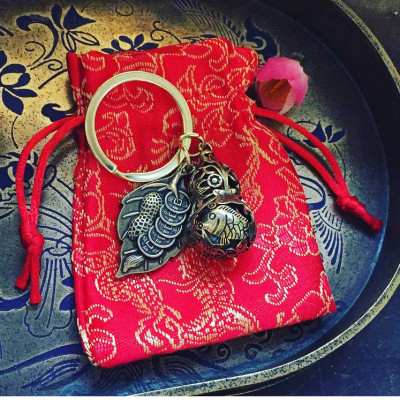 Móc khoá phong thuỷ - Thu tài hút lộc vững bình an 