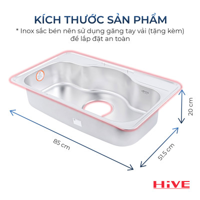 KỆ BỒN RỬA CHÉN INOX DJUS850