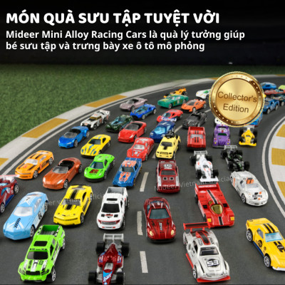 Đồ chơi xe ô tô mô hình cao cấp cho bé trai Mideer Mini Alloy Racing Cars