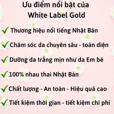 [DƯỠNG TRẮNG TOÀN DIỆN] Combo Bộ Sản Phẩm Dưỡng Da Cao Cấp Nhau Thai Nhật Bản MICCOSMO White Label Gold (Nước Hoa Hồng 180ml + Kem Dưỡng 60g - CB07)