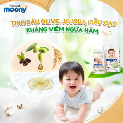 Tã Dán Moony Natural Bông Organic L38 (38 Miếng)