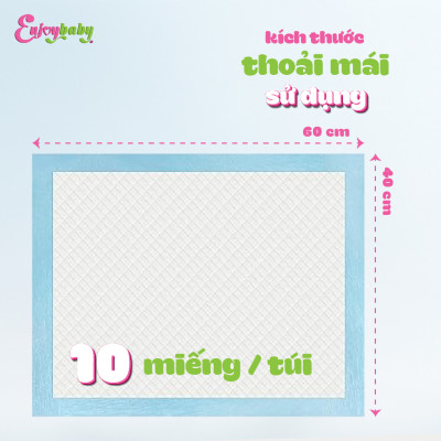 Miếng lót cho mẹ và bé Enjoy 40x60 cm thấm hút, chống tràn hiệu quả
