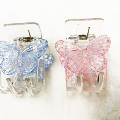 Kẹp tóc con bướm - kẹp tóc càng cua 5 răng - kẹp tóc trong suốt - kẹp gấp 5 răng mẫu mới