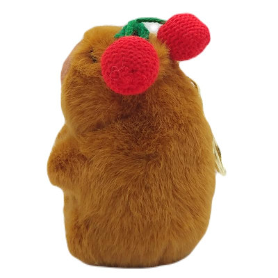 Móc Khóa Thú Bông Capybara 11 cm - WanLongDa 11116 - Đội Trái Cherry