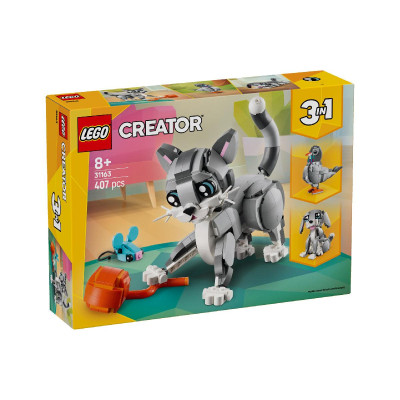 LEGO CREATOR 31163 Đồ Chơi Lắp Ráp Chú Mèo Tinh Nghịch (407 Chi Tiết)