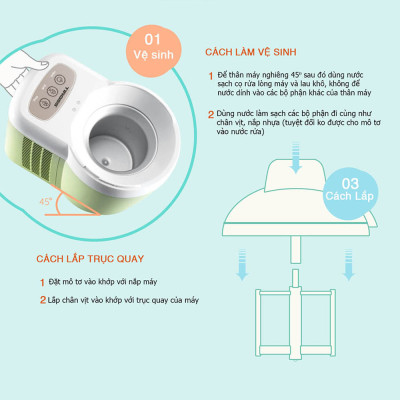 Máy Làm Kem Hoàn Toàn Tự Động Tiross TS9090 (Xanh) - Hàng Chính Hãng