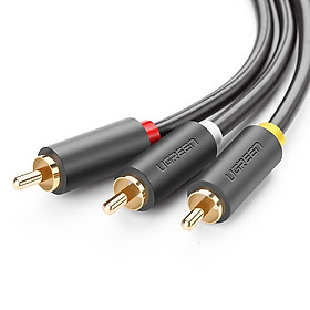 Dây cáp AV 3 đầu Hoa Sen mạ vàng dài 2m Ugreen AV105 10525 - Hàng Chính Hãng