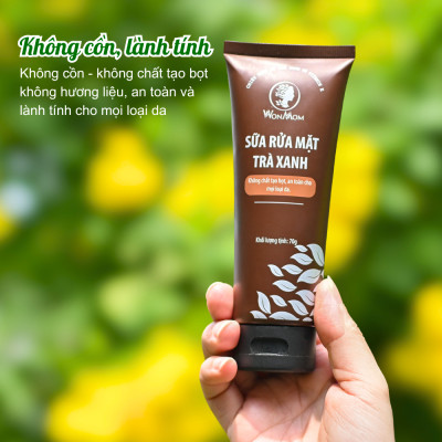 Bộ làm sạch và dưỡng trắng, đánh bay sạm nám da mặt Wonmom ( 1 sữa rửa mặt + 1 serum vitamin C )