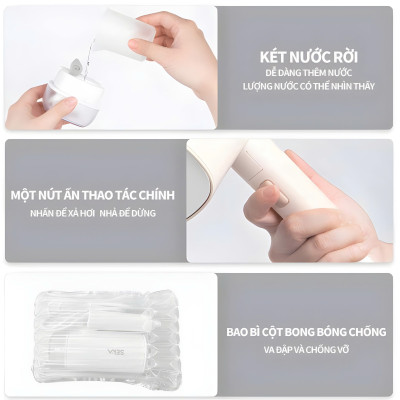 Bàn là hơi nước cầm tay SEKA, Bàn ủi cầm tay bình nước lớn 170ml Công suất 1200W hàng nhập khẩu