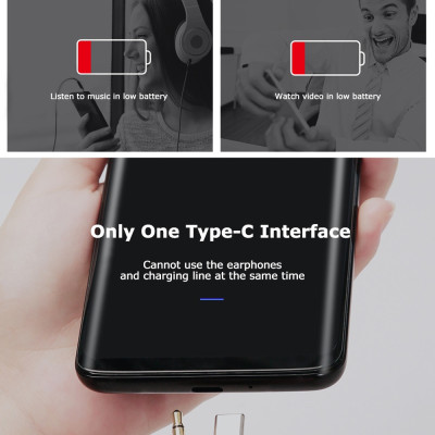 Cáp chuyển Baseus L41  Type C sang Audio 3.5mm và Type C- Hàng chính hãng