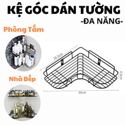 Giá treo đồ đặt ở góc tường bằng sắt rèn liền mạch - không gây đọng nước - giá treo đựng đồ thoải mái không lo rơi rớt