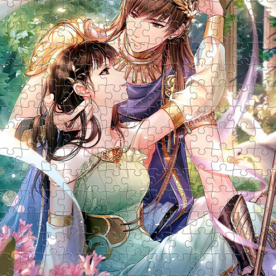 Tranh xếp Hình Tia Sáng- Hẹn ước giang sơn (247 Mảnh Ghép)