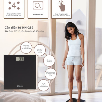 Cân Điện Tử OMRON HN-289 - Màu Đen