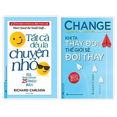 Sách - Combo Tất cả đều là chuyện nhỏ + Khi ta thay đổi thế giới sẽ đổi thay - FirstNews
