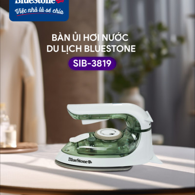 Bàn ủi hơi nước du lịch mini BlueStone SIB-3819 (1200W) - Hàng Chính Hãng