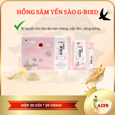  HỒNG SÂM YẾN SÀO G-BIRD HÀN QUỐC DKG ( Hộp 20g x 30 stick Dạng Thạch)