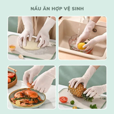 Đôi găng tay cao su con Hươu siêu dai, găng tay rửa chén rửa bát, bao tay Vệ Sinh Nhà Cửa Hàng chính hãng Shouse Gloves