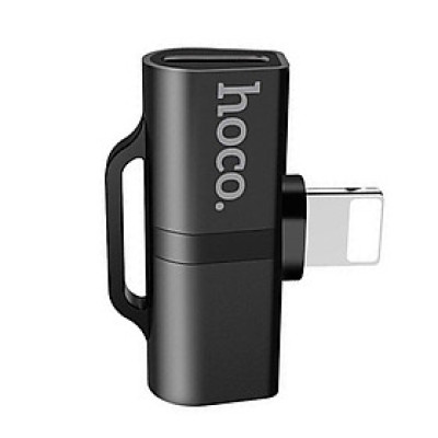 Đầu chuyển 2A Hoco LS20 kết nối iPhone sang 2 iPhone thiết kế linh hoạt gọn gàng ( 2 màu ) - Hàng chính hãng