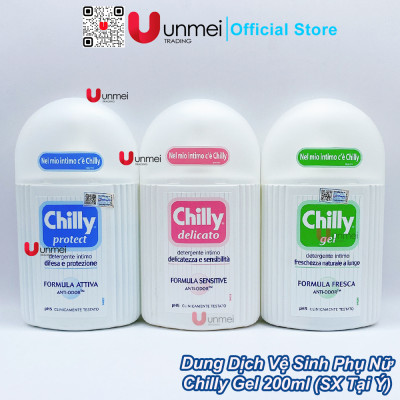 Dung Dịch Vệ Sinh Phụ Nữ Chilly Gel 200ml/chai - Hàng Chính Hãng Nhập Khẩu Ý