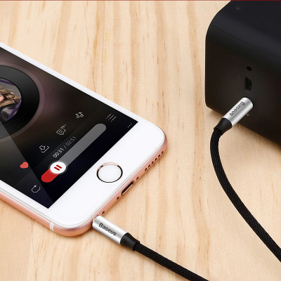 Dây cáp âm thanh chất lượng cao AUX Audio 3.5 dài 150CM hiệu Baseus M30 - Hàng nhập khẩu