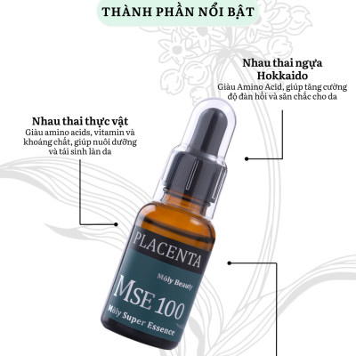 MSE100 Super Essence PL - Tinh chất nhau thai tái sinh Placenta 30ml - Mōly Beauty