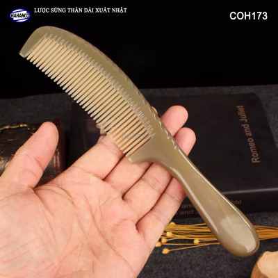 Lược sừng xuất Nhật (Size: L - 19,5cm) COH173 - Lược thân dài tiện dụng rất đẹp - ️Chăm sóc tóc