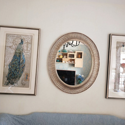 Gương trang trí phòng khách PU841B, Kích thước 80*95 cm