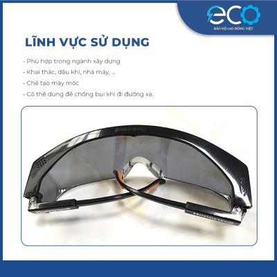 Combo Mặt nạ chống bụi Koken 1010A (Nhật Bản) và Kính bảo hộ chống bụi, chống tia UV Sperian S200A Mỹ